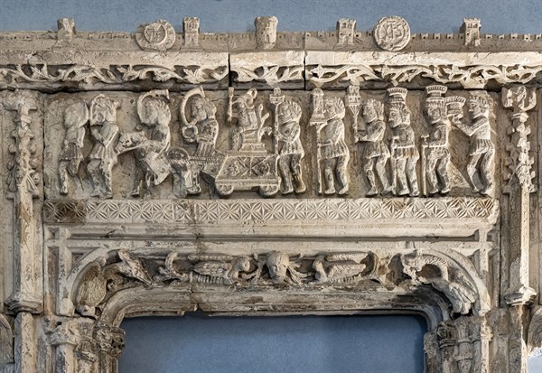 Frieze representing the Triumph of Angelo Marongiu in Sassari