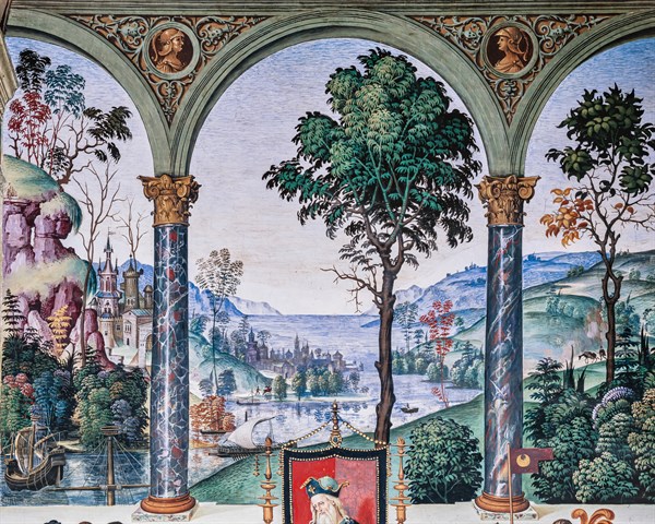 Fresque du mur nord-est de la Libreria Piccolomini à Sienne