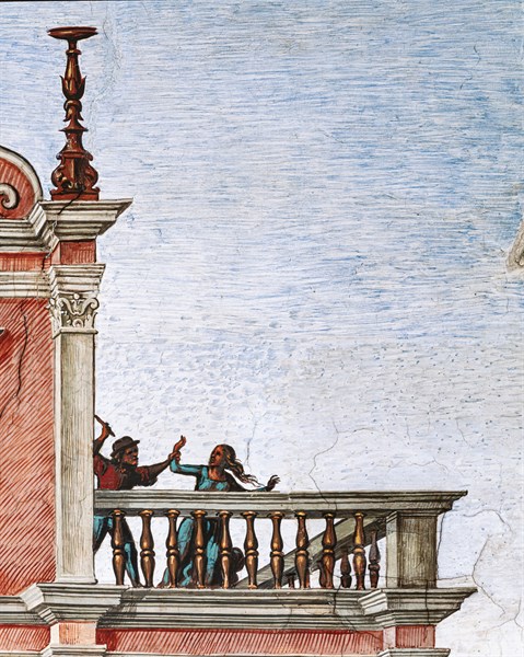 Fresque du mur nord-est de la Libreria Piccolomini à Sienne