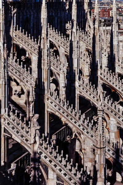 Exterior view of the Milan Cathedral
