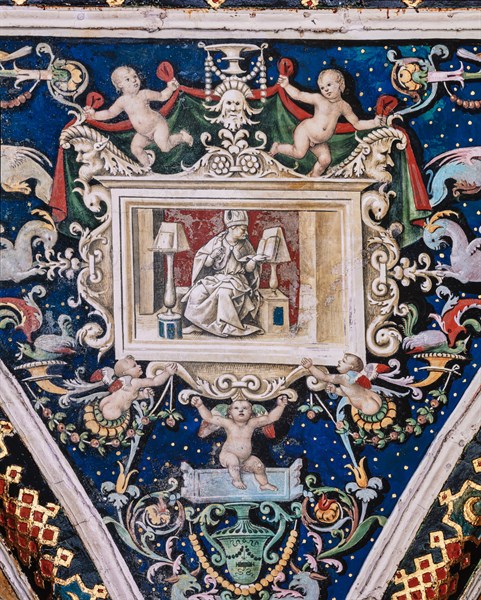 Vault of the Piccolomini Library in Siena
