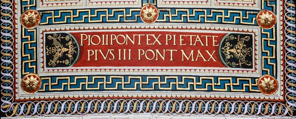 Ceiling of the Piccolomini Library in Siena