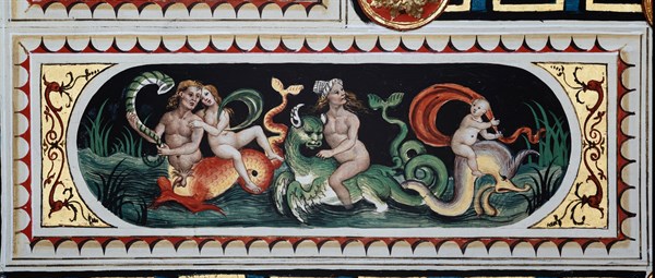 Ceiling of the Piccolomini Library in Siena