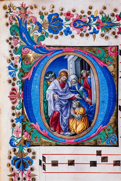 Recueil de chants conservé à la Libreria Piccolomini de Sienne