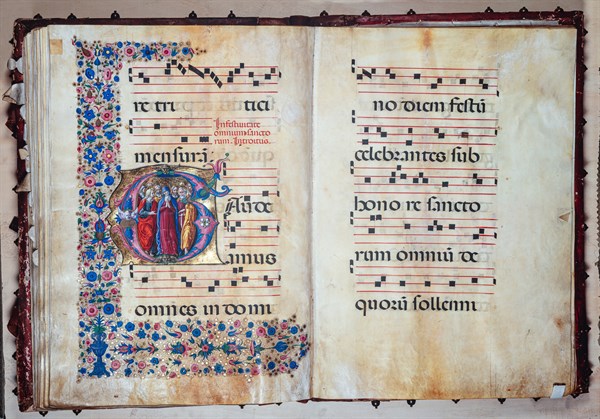 Recueil de chants conservé à la Libreria Piccolomini de Sienne