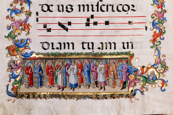 Recueil de chants conservé à la Libreria Piccolomini de Sienne