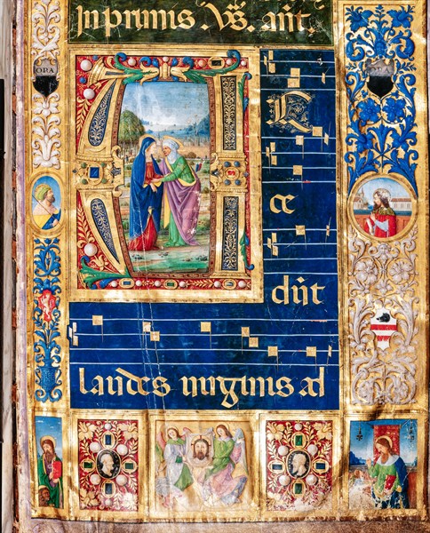 Recueil de chants conservé à la Libreria Piccolomini de Sienne
