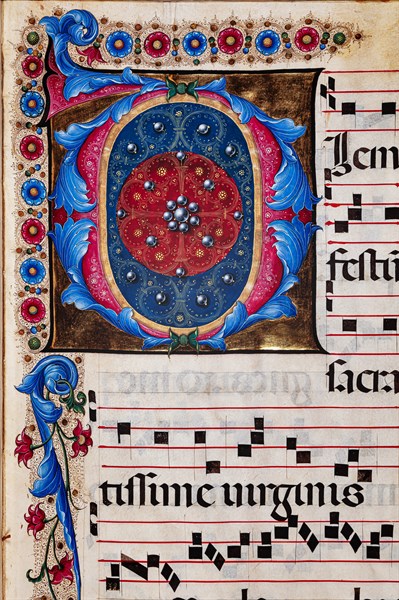 Recueil de chants conservé à la Libreria Piccolomini de Sienne