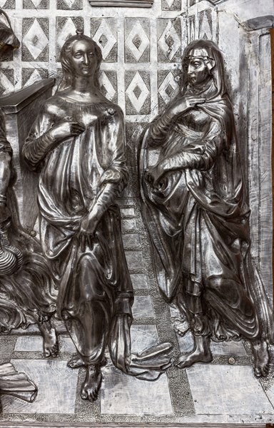 Détail de l'autel en argent du Trésor de Saint-Jean, Museo dell'Opera del Duomo, Florence