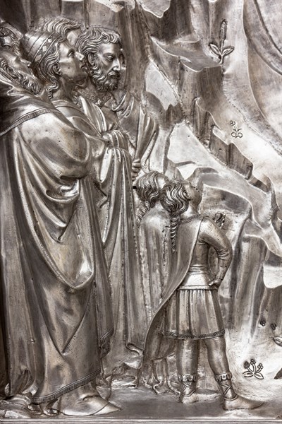 Détail de l'autel en argent du Trésor de Saint-Jean, Museo dell'Opera del Duomo, Florence