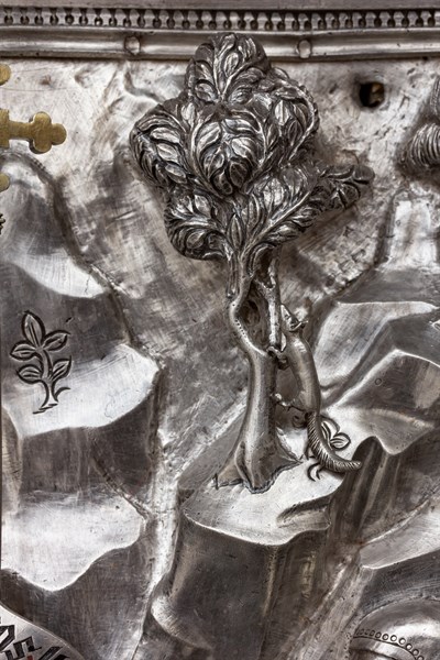 Détail de l'autel en argent du Trésor de Saint-Jean, Museo dell'Opera del Duomo, Florence