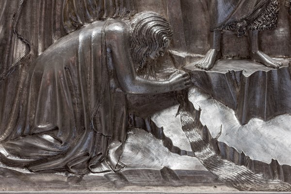 Détail de l'autel en argent du Trésor de Saint-Jean, Museo dell'Opera del Duomo, Florence