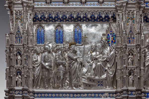 Détail de l'autel en argent du Trésor de Saint-Jean, Museo dell'Opera del Duomo, Florence