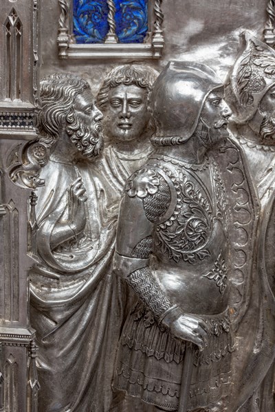 Détail de l'autel en argent du Trésor de Saint-Jean, Museo dell'Opera del Duomo, Florence