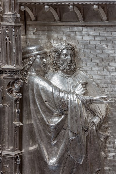 Détail de l'autel en argent du Trésor de Saint-Jean, Museo dell'Opera del Duomo, Florence