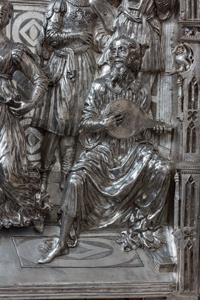 Détail de l'autel en argent du Trésor de Saint-Jean, Museo dell'Opera del Duomo, Florence