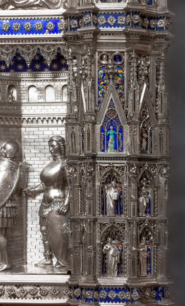 Détail de l'autel en argent du Trésor de Saint-Jean, Museo dell'Opera del Duomo, Florence