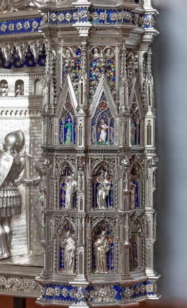 Détail de l'autel en argent du Trésor de Saint-Jean, Museo dell'Opera del Duomo, Florence