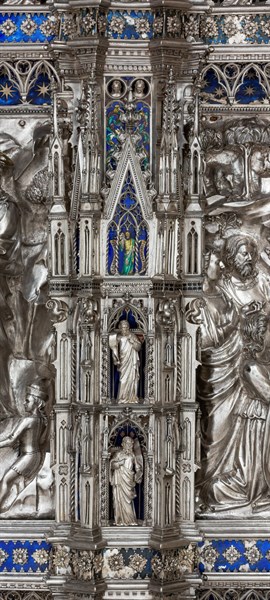 Détail de l'autel en argent du Trésor de Saint-Jean, Museo dell'Opera del Duomo, Florence