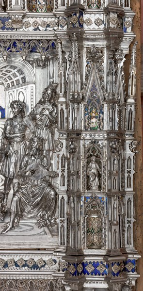 Détail de l'autel en argent du Trésor de Saint-Jean, Museo dell'Opera del Duomo, Florence