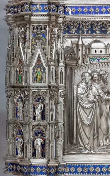 Détail de l'autel en argent du Trésor de Saint-Jean, Museo dell'Opera del Duomo, Florence
