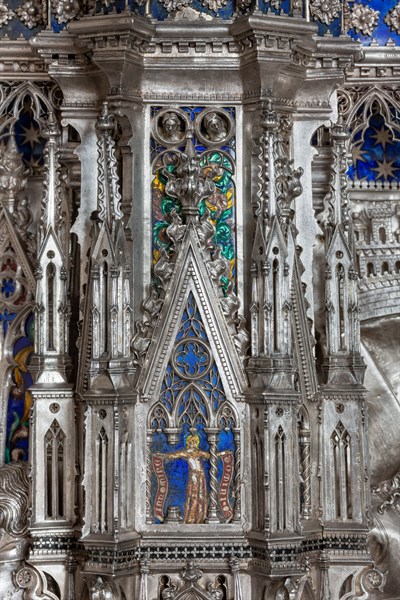 Détail de l'autel en argent du Trésor de Saint-Jean, Museo dell'Opera del Duomo, Florence