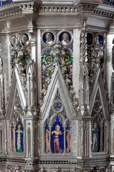 Détail de l'autel en argent du Trésor de Saint-Jean, Museo dell'Opera del Duomo, Florence