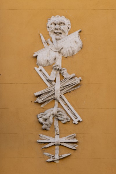 Vicenza: the facade of Gastaldi House in Contrà Porta S. Lucia