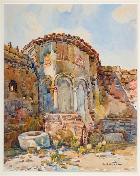 “Small Courtyard in the circle of the castle of Carpi”
