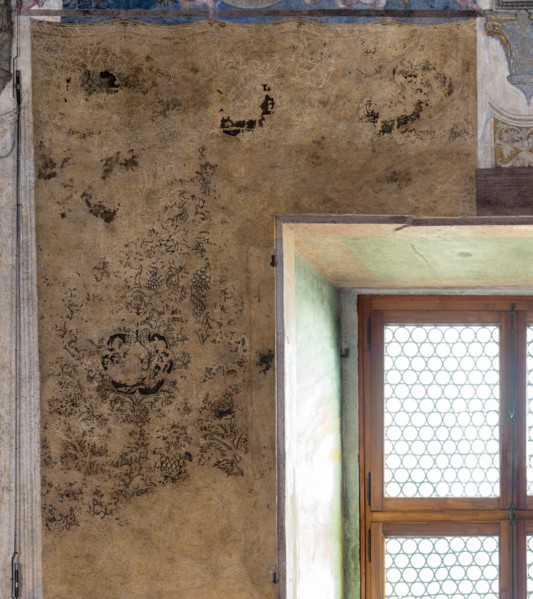 Ducal Palace: north-east wall of the “Bridal Chamber or Camera Picta", is a room located in the