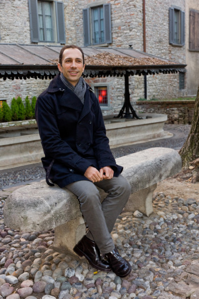Città Alta, via Mario Lupo, accanto all'antico lavatoio: Andrea Locati, Capo Servizio Promozione