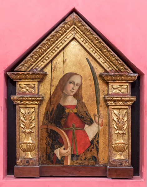 Bergamo, Bernareggi Museum: " St. Catherine of Alexandria", by Bernardo or Antonio Marinoni