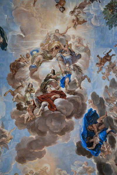 Palazzo Medici Riccardi, Galleria degli specchi (o Sala Luca Giordano): “Giove e l'apoteosi dei