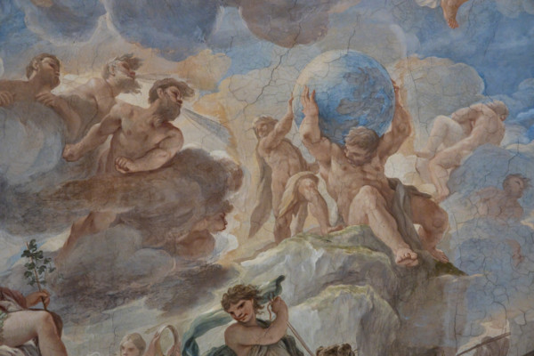 Palazzo Medici Riccardi, Galleria degli specchi (o Sala Luca Giordano): “Il trionfo di Bacco”,