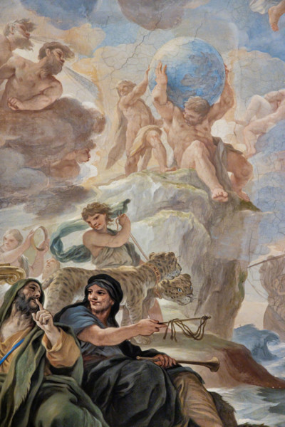 Palazzo Medici Riccardi, Galleria degli specchi (o Sala Luca Giordano): “Il trionfo di Bacco”,