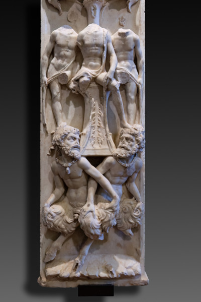 The “funeral monument of San Giovanni Gualberto”, founder of the Vallombrosan Order. Artwork by