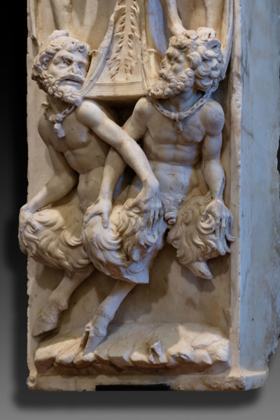 The “funeral monument of San Giovanni Gualberto”, founder of the Vallombrosan Order. Artwork by