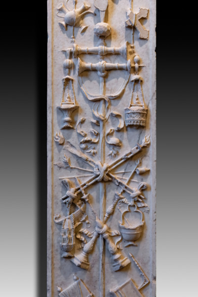 The “funeral monument of San Giovanni Gualberto”, founder of the Vallombrosan Order. Artwork by