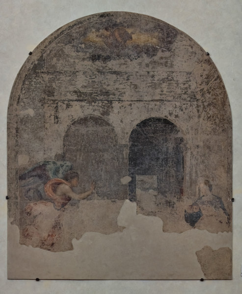 “Annunciazione”, di Andrea del Sarto, affresco strappato dallo sdrucciolo di Orsanmichele a