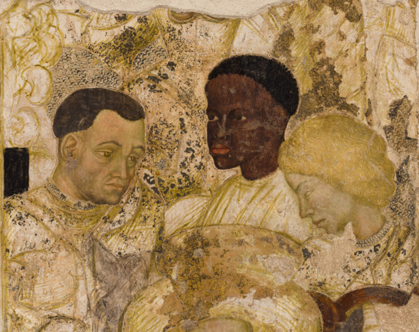 Palazzo Ducale, sala del Pisanello, parete nord-est: “Torneo-battaglia di Louvezerp”,  1430-1433,
