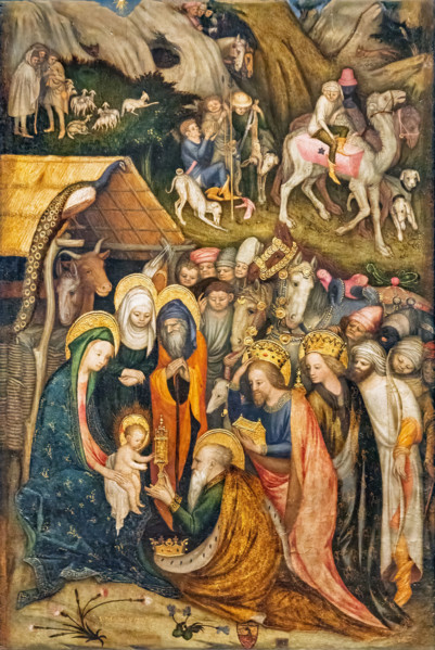 “Adorazione dei Magi”, di Stefano di Giovanni da Verona, 1435-8, tempera su tavola
