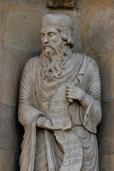 Fidenza, duomo (Cattedrale di San Donnino):
“Il Profeta Ezechiele” di Benedetto Antelami.
Il