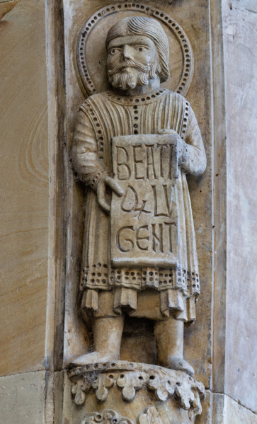 Fidenza, Duomo (Cattedrale di San Donnino), facciata, portale maggiore: dettaglio dell’archivolto