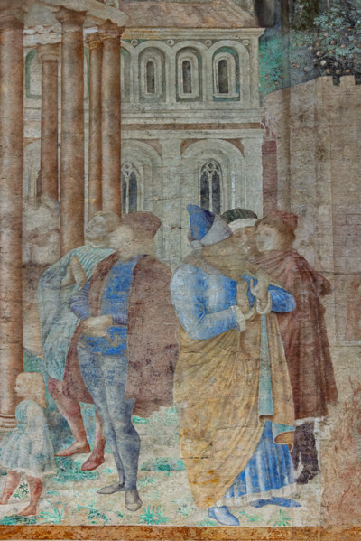 Pisa, Monumental Cemetery: 
“Abraham and the Worshippers of Belus (Baal)”, frescoes by Benozzo