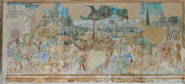 Pisa, Camposanto monumentale:
“Partenza di Abramo e Lot”, affreschi di Benozzo Gozzoli, 1471/72