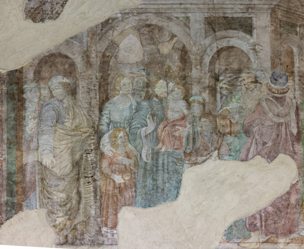 Pisa, Camposanto monumentale:
“Infanzia e giovinezza di Mosè”, affreschi di Benozzo Gozzoli,