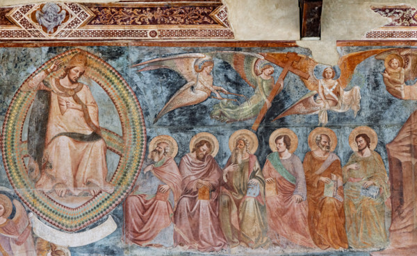 Pisa, Camposanto monumentale:
“Giudizio Universale”.  Affreschi di Buonamico Buffalmacco,