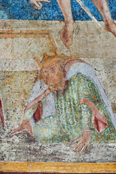 Pisa, Camposanto monumentale:
“Giudizio Universale”.  Affreschi di Buonamico Buffalmacco,