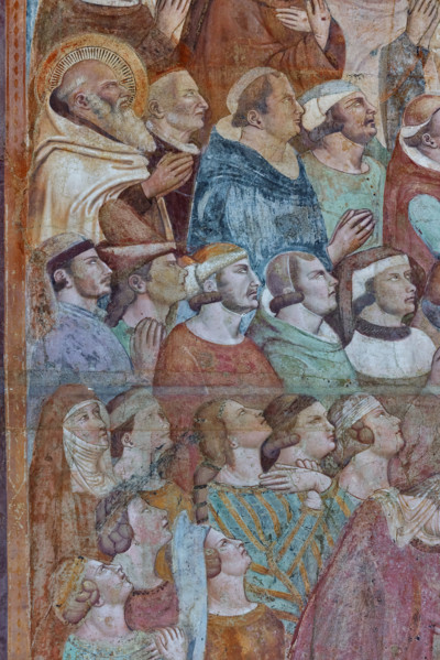 Pisa, Camposanto monumentale:
“Giudizio Universale”, particolare con un gruppo di giuste ed elette