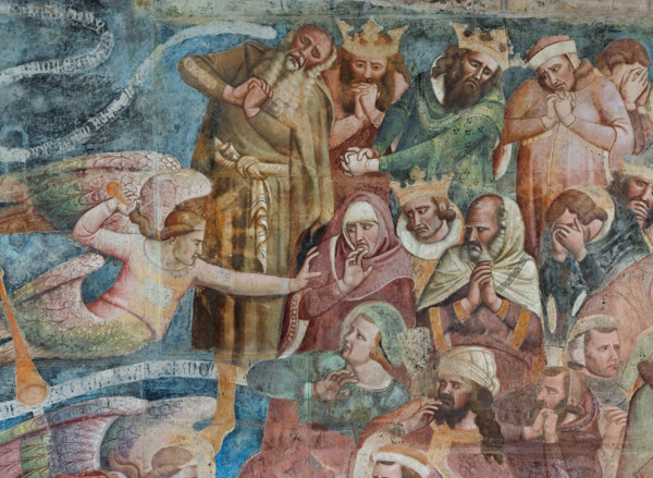 Pisa, Camposanto monumentale:
“Giudizio Universale”.  Affreschi di Buonamico Buffalmacco,